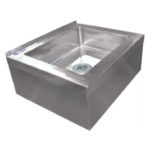 Mop Sink with drain basket